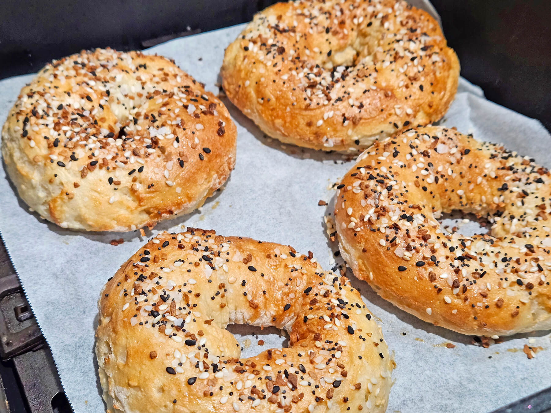 Air on sale fryer bagel